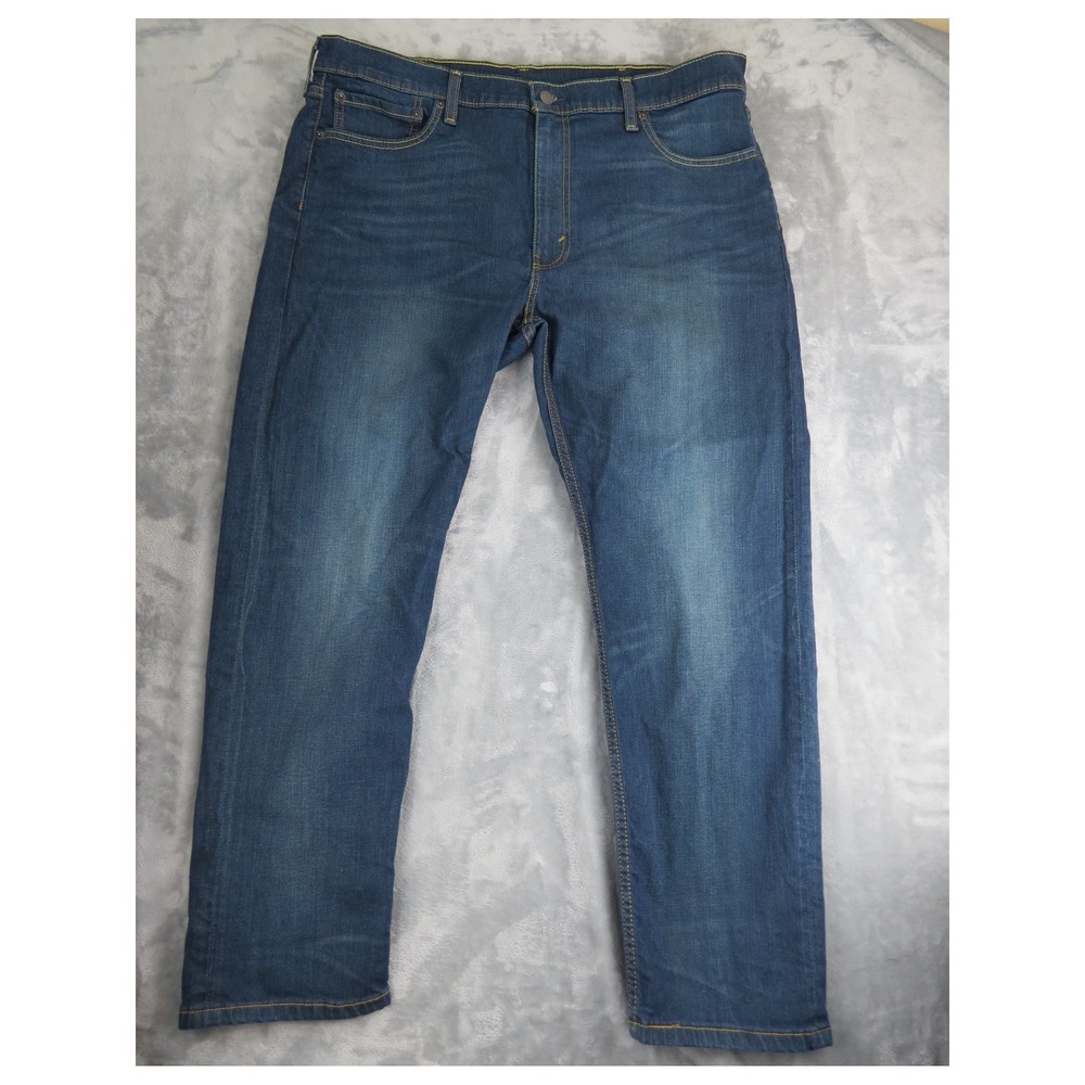 Levi Men's 502‎ Regular Taper Fit Blue Denim Jeans W40 L30